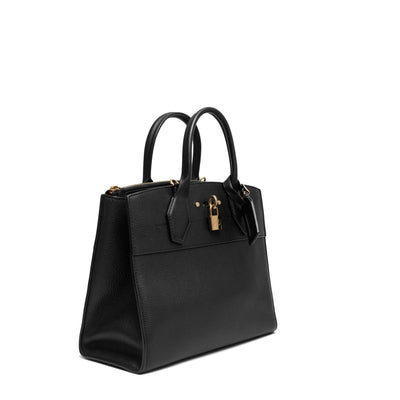 Sac à dos Louis Vuitton Steamer Bag en cuir épi noir
