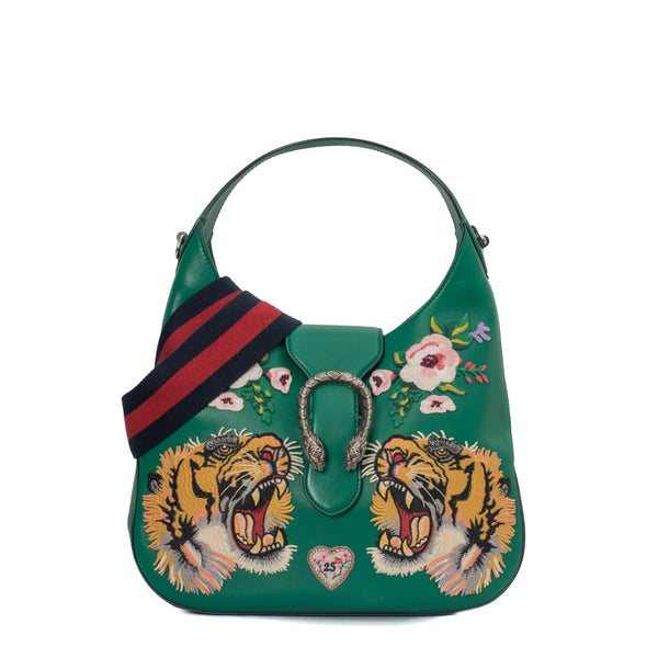 Gucci Emerald Green Leather Dionysus Bag | The ReLux