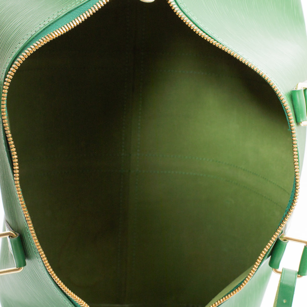 Keepall 50 Vintage bag in green epi leather Louis Vuitton - Second Hand /  Used – Vintega