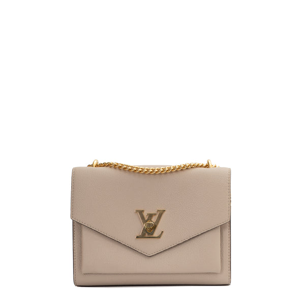 Sac Lockme en cuir beige Louis Vuitton - Seconde Main / Occasion – Vintega