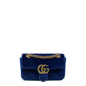 Sac Marmont en cuir bleu Gucci - Seconde Main / Occasion – Vintega