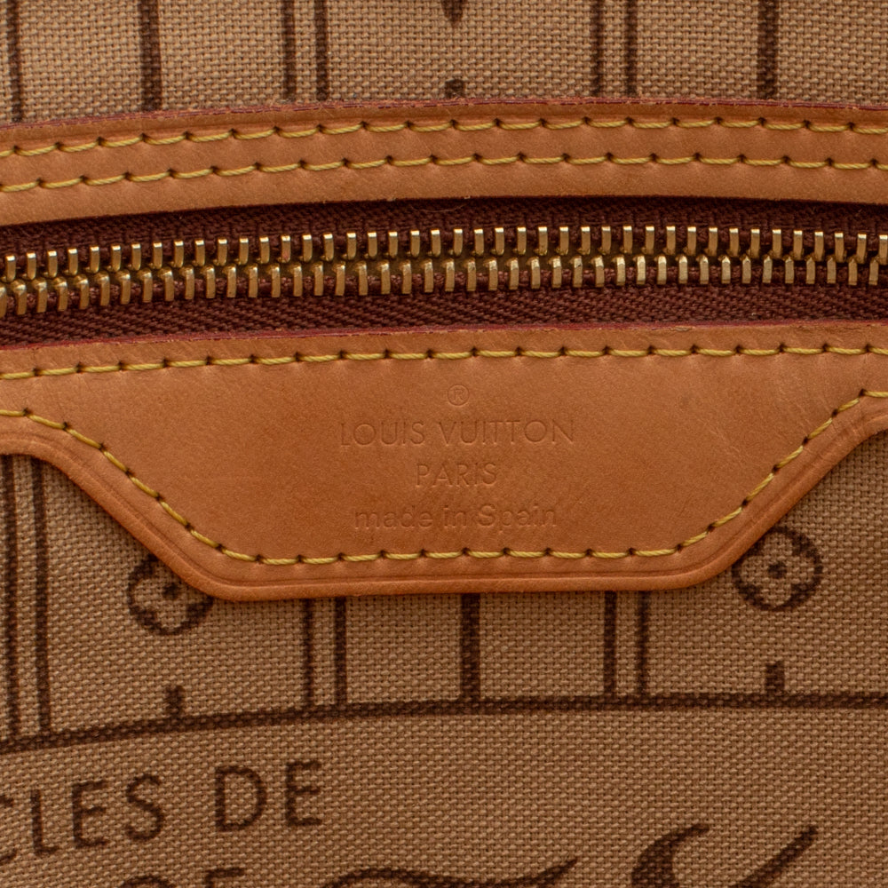 Neverfull bag in ebony damier canvas Louis Vuitton - Second Hand / Used –  Vintega