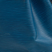 Une sacoche Louis VUITTON en cuir grainé et tissu bleu …
