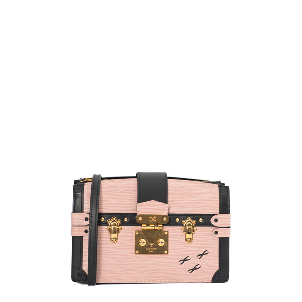 Louis Vuitton Black And Pink Epi Petite Malle Gold Hardware, 2016