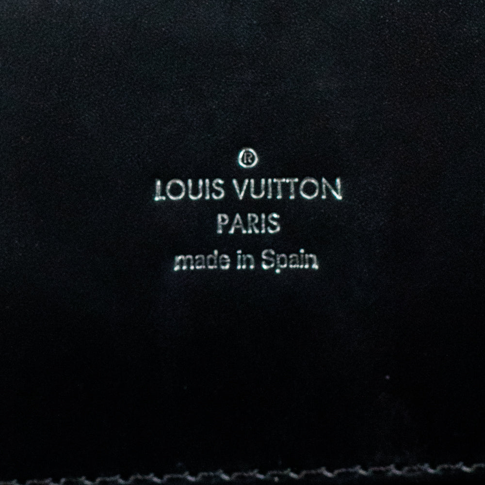Sac à main Louis Vuitton Phenix en cuir épi bleu-jean et cuir noir
