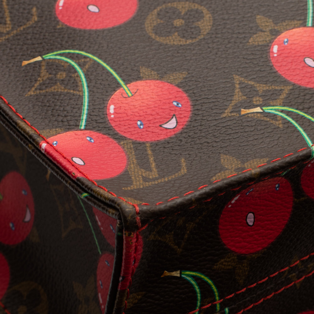 Murakami Vintage Edition Flat Bag in Cherry monogram canvas