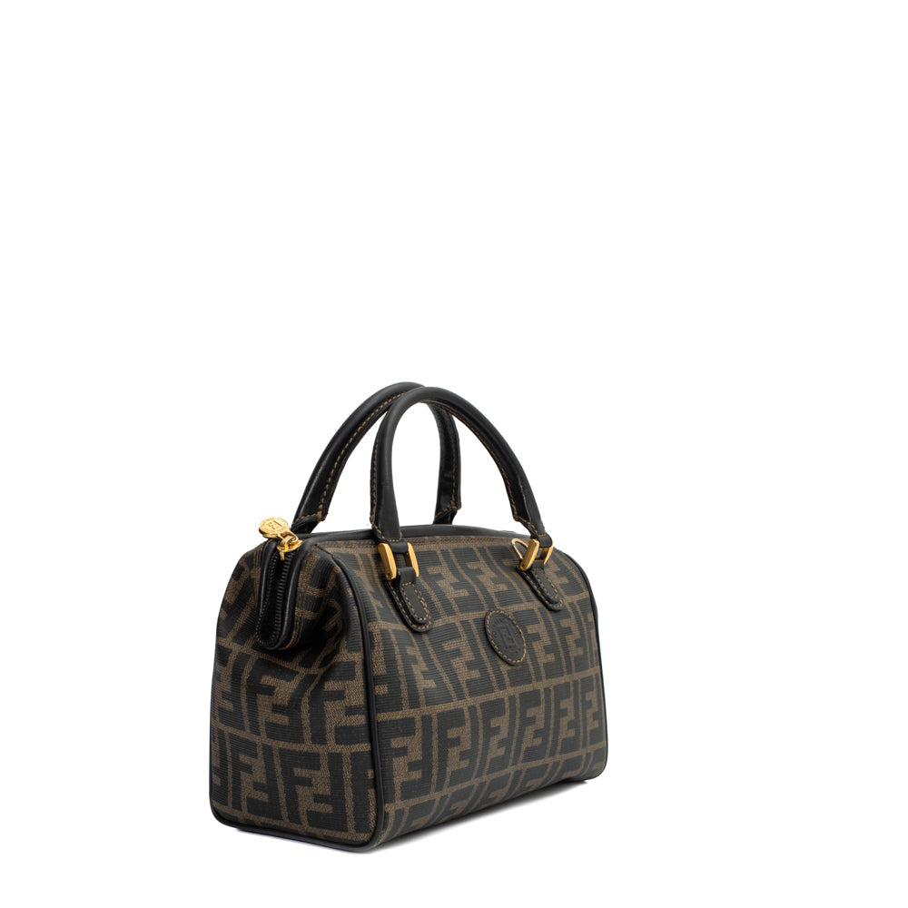 Fendi zucca boston discount bag