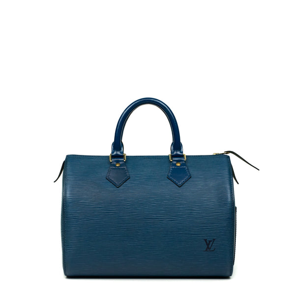 Louis Vuitton Vintage - Epi Speedy 25 Bag - Blu - Borsa in Pelle