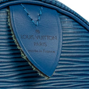Louis Vuitton Speedy 30 Cuir Épi Bleu